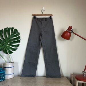Oak + Fort Grey High Rise Wide Leg Pants